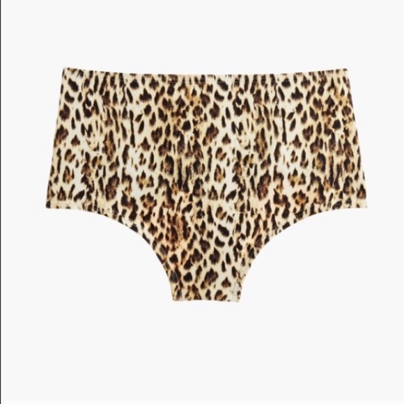 J. Crew Ruffle Underwire High-waist Leopard - Picture 3 of 7